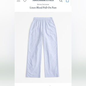 Abercrombie Linen Blend Pull On Pant